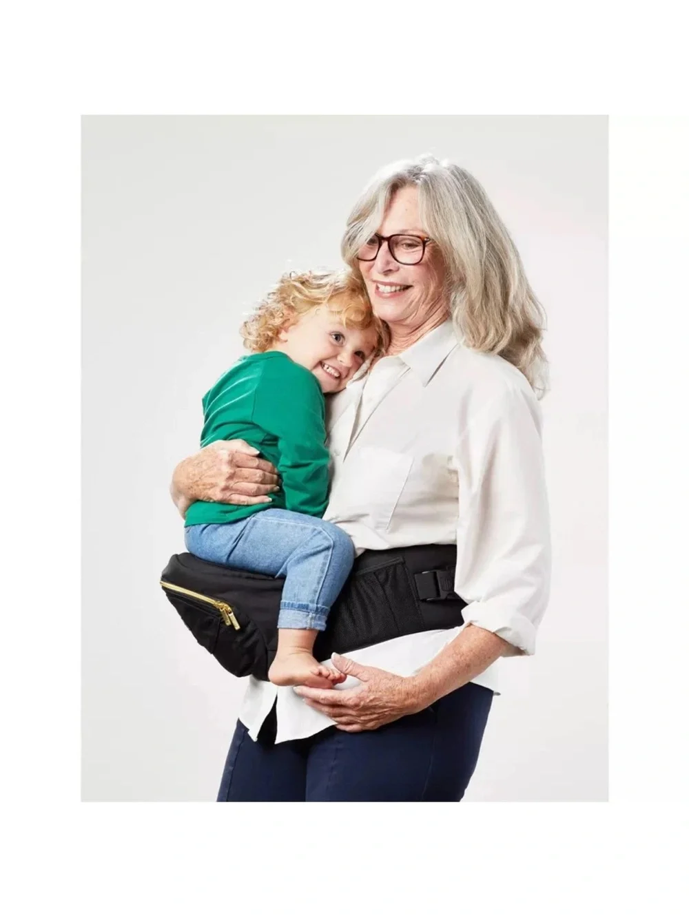 Fanny pack/Hip Seat - Black/Gold